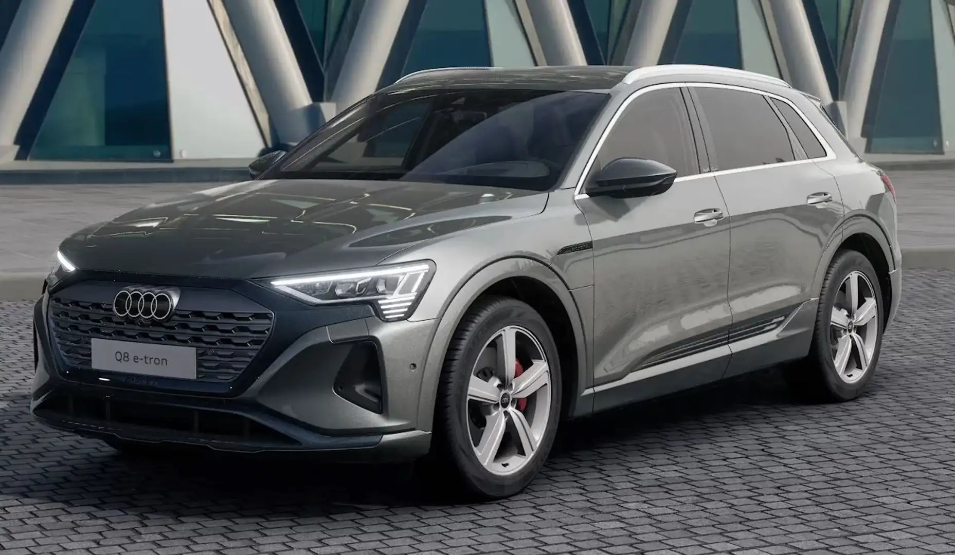 Audi Q8 e-tron 55 qu HuD REMOTE 360° MEMORY MATRIX Gris - 2