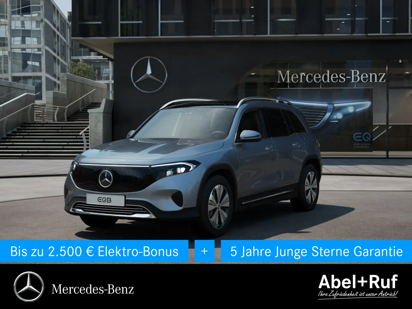 Mercedes-Benz EQB 250 + PROGRESSIVE+LED+Kamera+Pano+TotW+7-Sitz Silber - 1