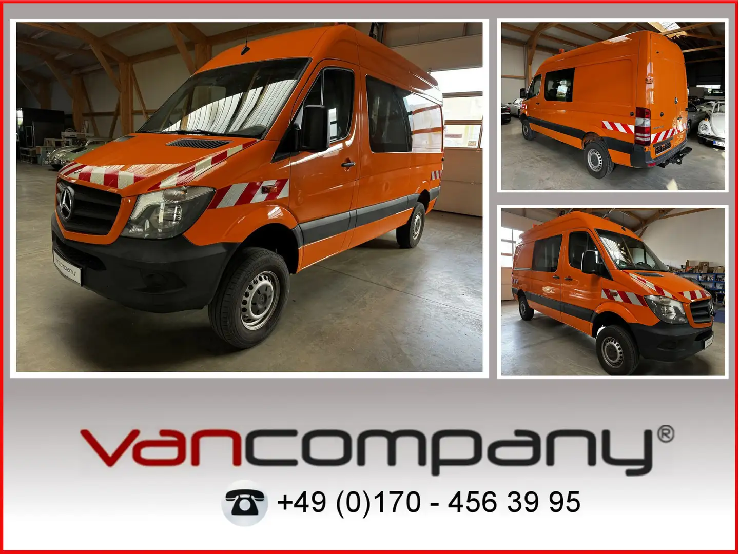 Mercedes-Benz Sprinter 316 CDI 4x4 Allrad 5-Sitzer Orange - 1