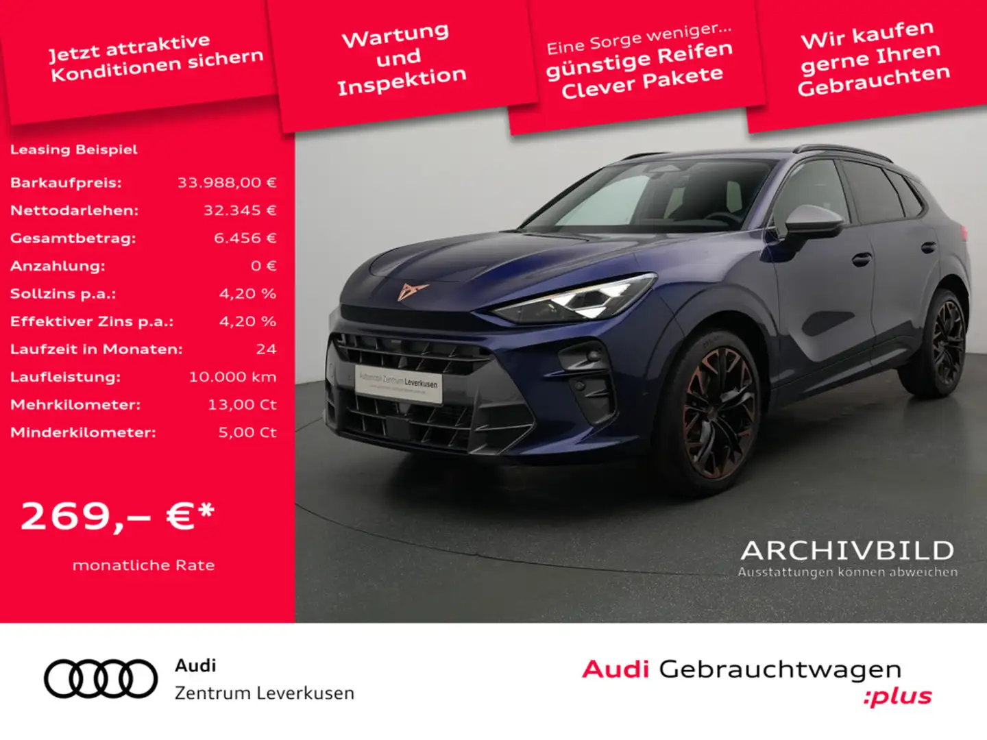 CUPRA Terramar eTSI ACC SHZ 360° NAVI HUD Blau - 1