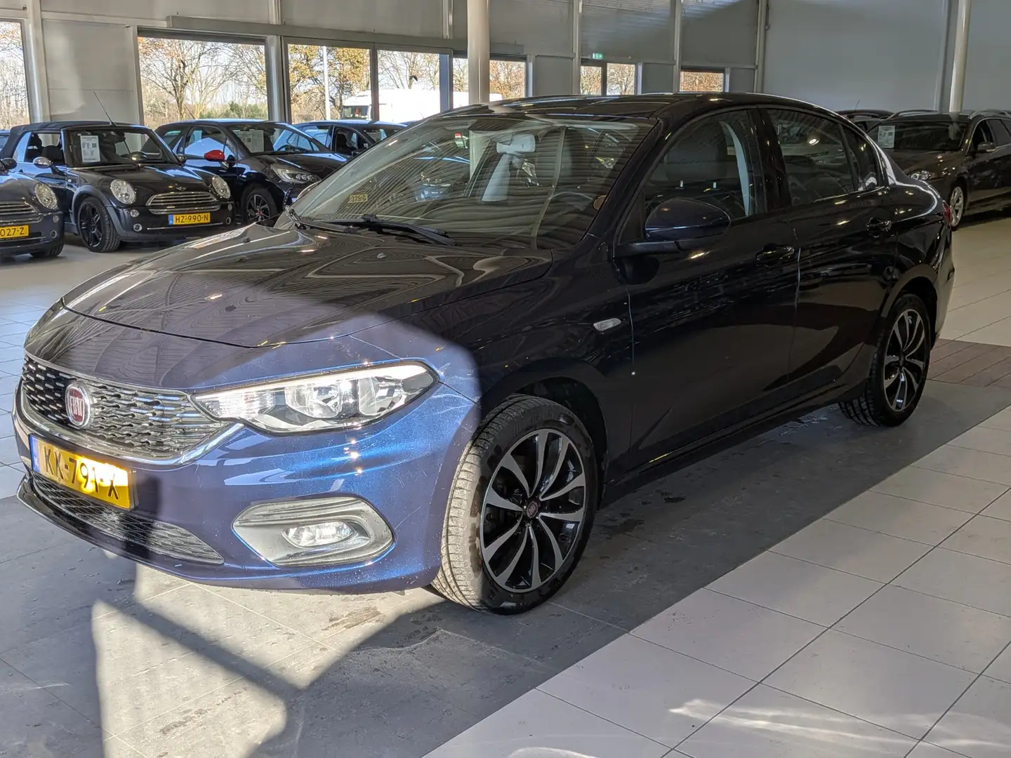 Fiat Tipo 1.4 16V Lounge Airco, Cruise Control, Stuurbekrach Blauw - 2