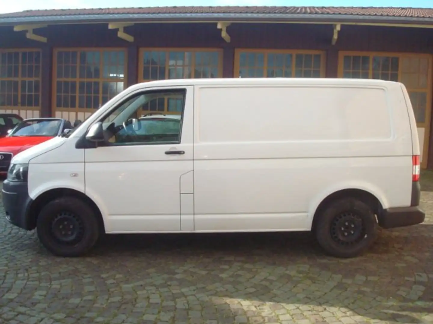 Volkswagen T5 Transporter Kasten Klima Sortimo Ausbau Weiß - 1