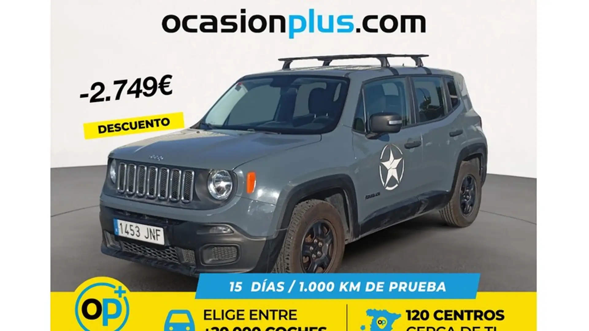 Jeep Renegade 1.6Mjt Sport 4x2 88kW Gris - 1