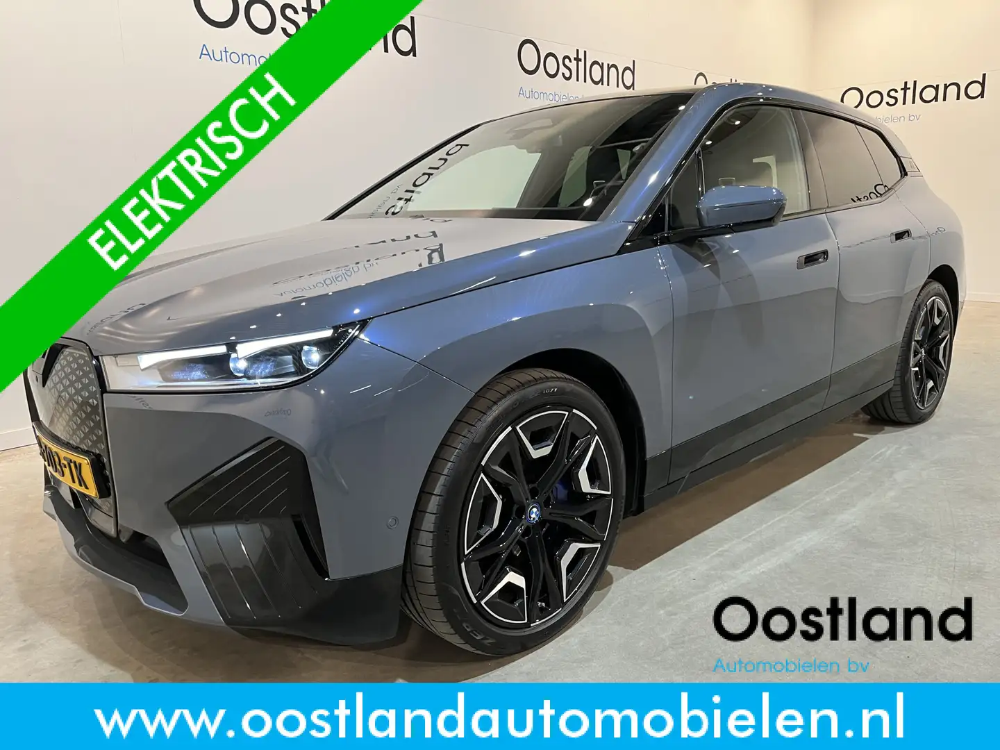 BMW iX xDrive40 High Executive 77 kWh / Luchtvering / Pan Gris - 1