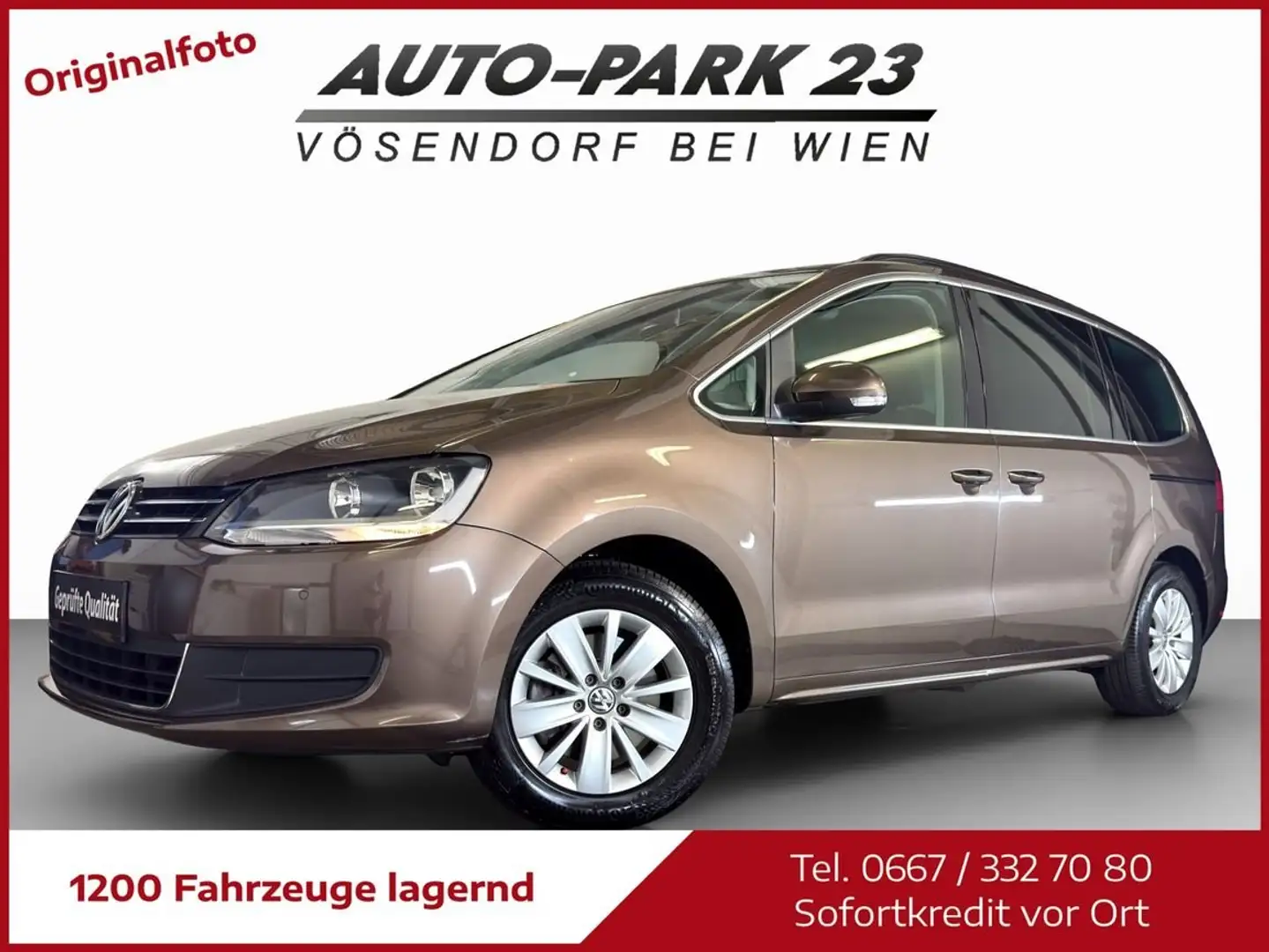 Volkswagen Sharan Sharan 2,0TDI-DSG140PS*NEUES-PICKERL6/2027*MOD2013 Braun - 1