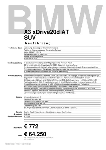 BMW X3 view 2