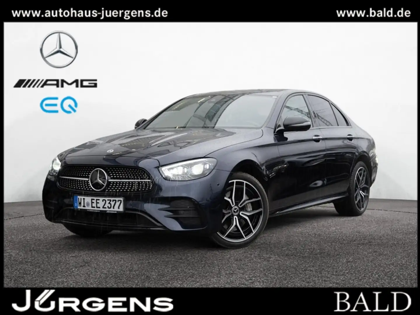 Mercedes-Benz E 300 de AMG-Sport/ILS/Cam/Pano/Night/Distr/19' Bleu - 2