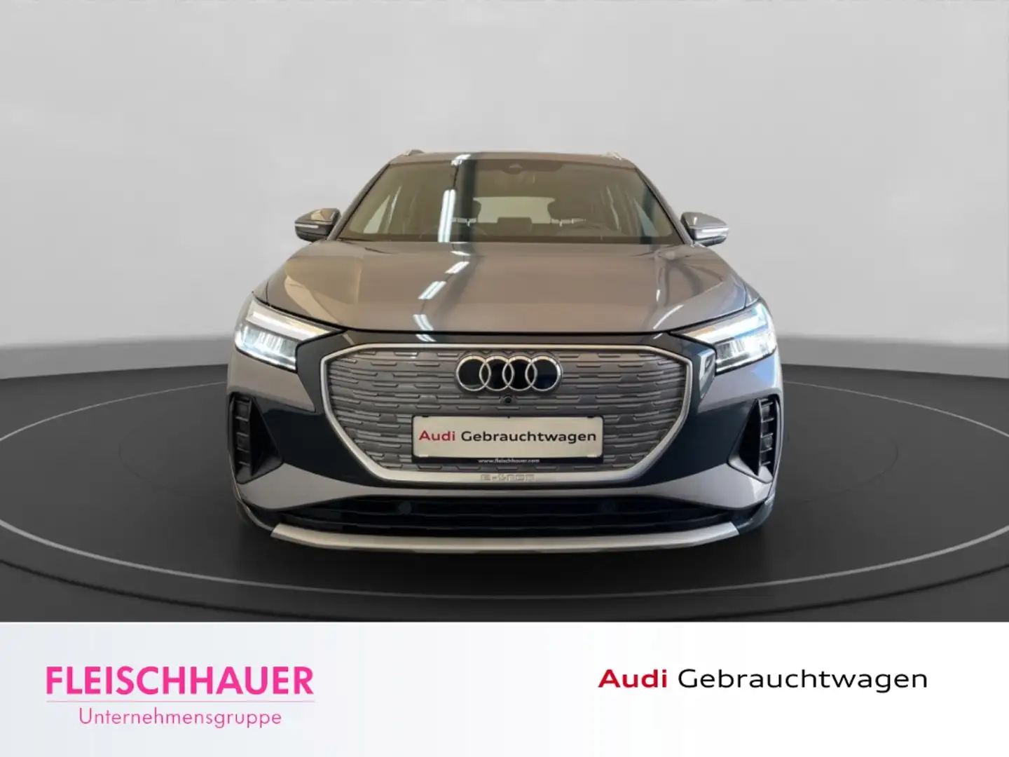Audi Q4 e-tron 40 LED DAB PDCv+h Klimaautom Temp Leder Ambientebe Gris - 2