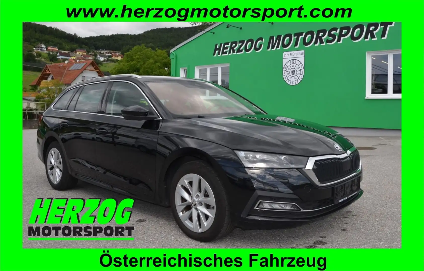 Skoda Octavia Combi 2,0 TDI DSG MATRIX VIRTUAL ACC MASSAGE 1.Bes Schwarz - 1