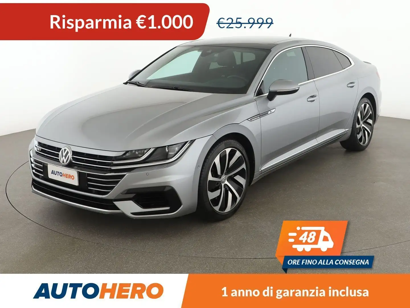 Volkswagen Arteon 2.0 TDI Sport DSG   4Motion Stříbrná - 1