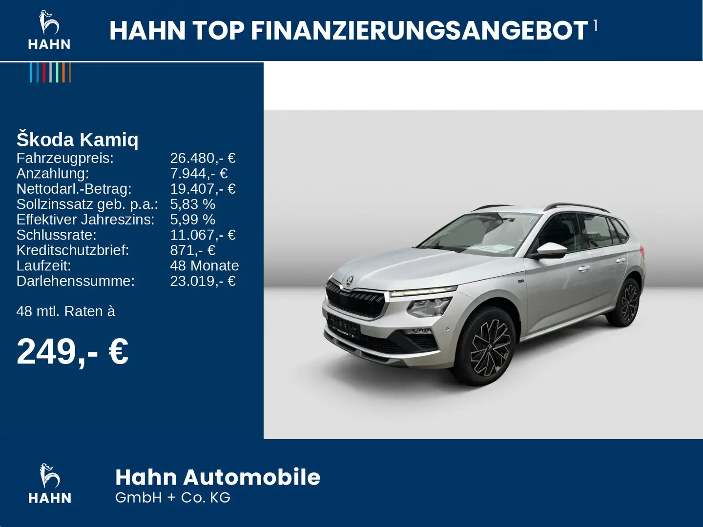 Skoda Kamiq Drive 1 bis 30.06. € 1000,- extra sichern Silber - 2