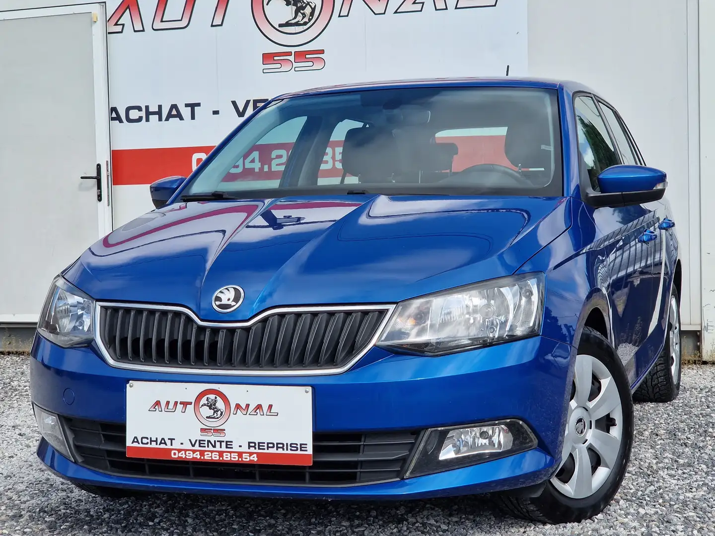 Skoda Fabia SW 1.0i 75CH*1°PROPRIETAIRE*PDC*AIRCO*EURO 6b Bleu - 1