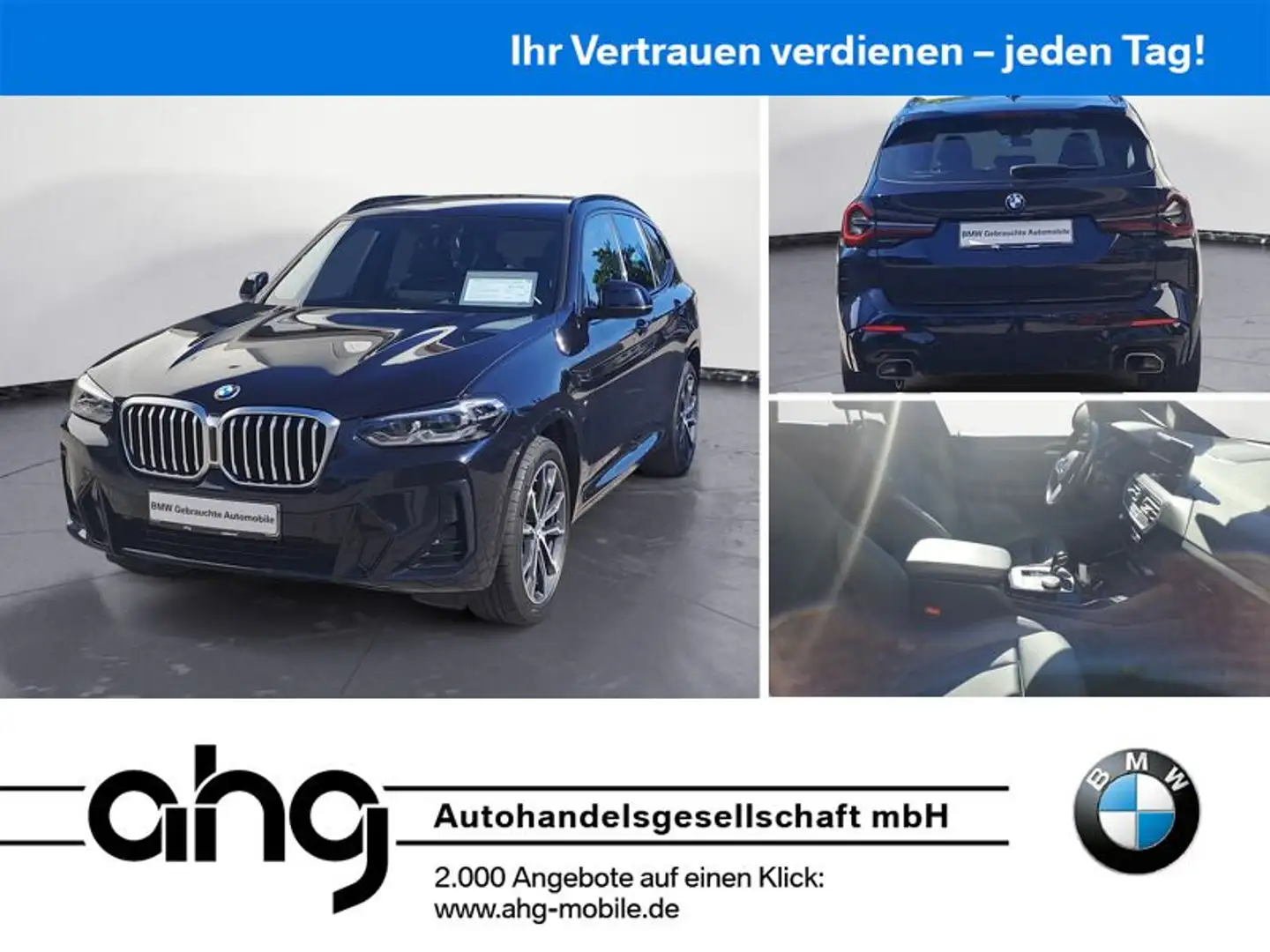 BMW X3 xDrive30iA Facelift M Sport Navi Prof. 20-Zol Zwart - 1