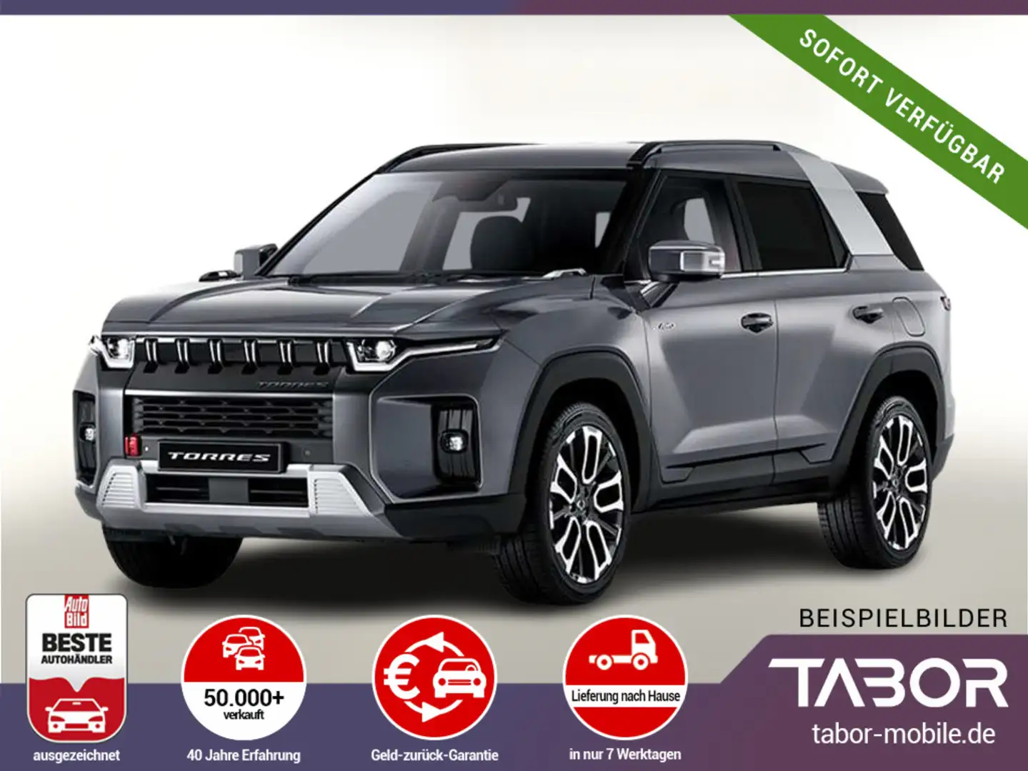 KGM Torres 1.5 T-GDi 163 LED Kam PDC 9"-DAB CarPlay Gris - 1
