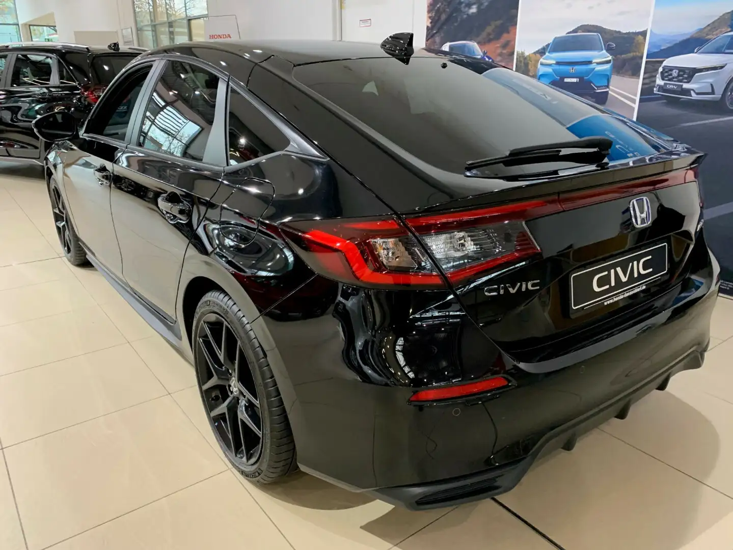 Honda Civic Hybrid e:HEV Sport Fekete - 2