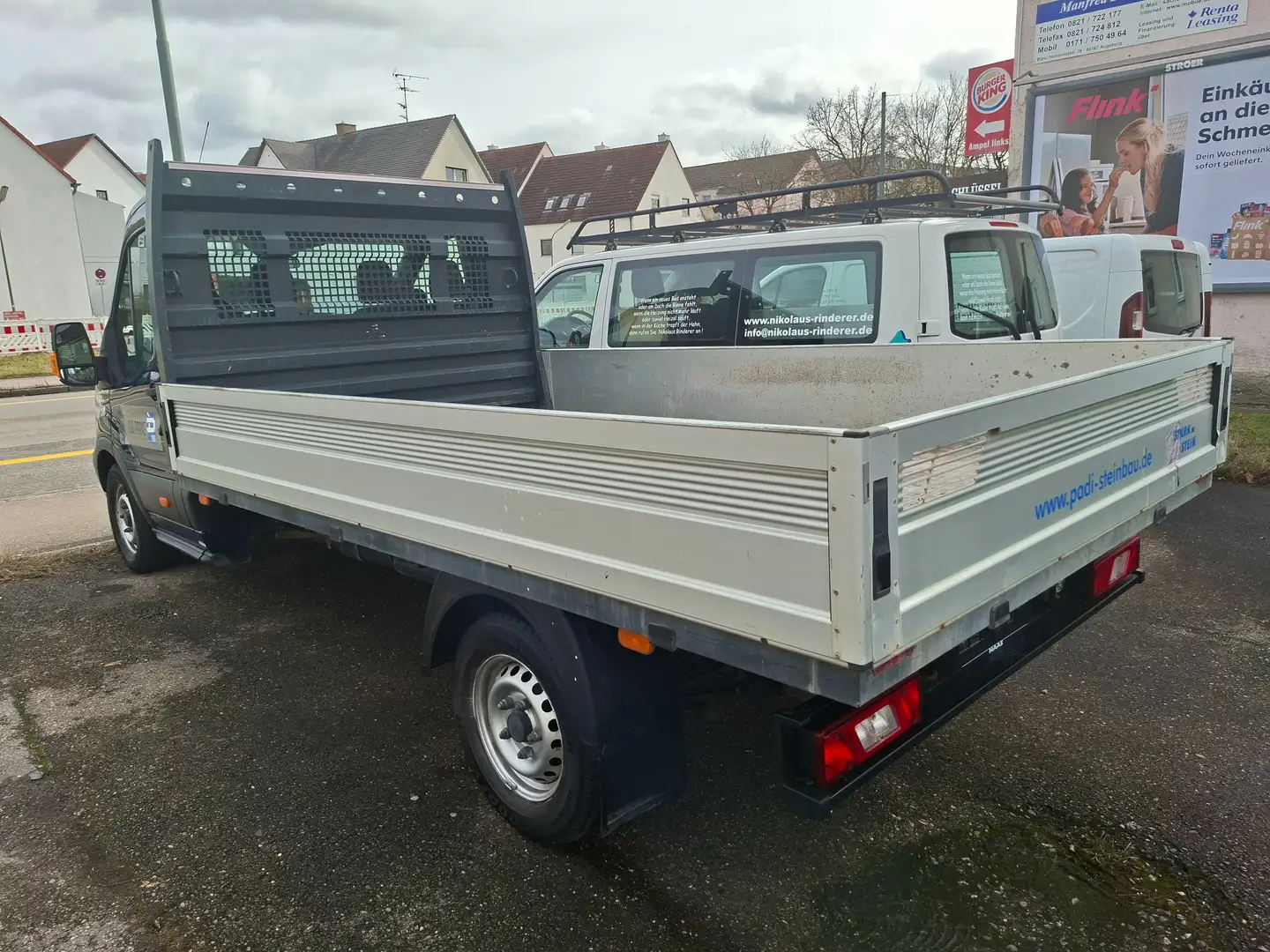 Ford Transit 350 L3 Einzelkabine breit 2.10m Scheckheft 1. Hd!! Blau - 1