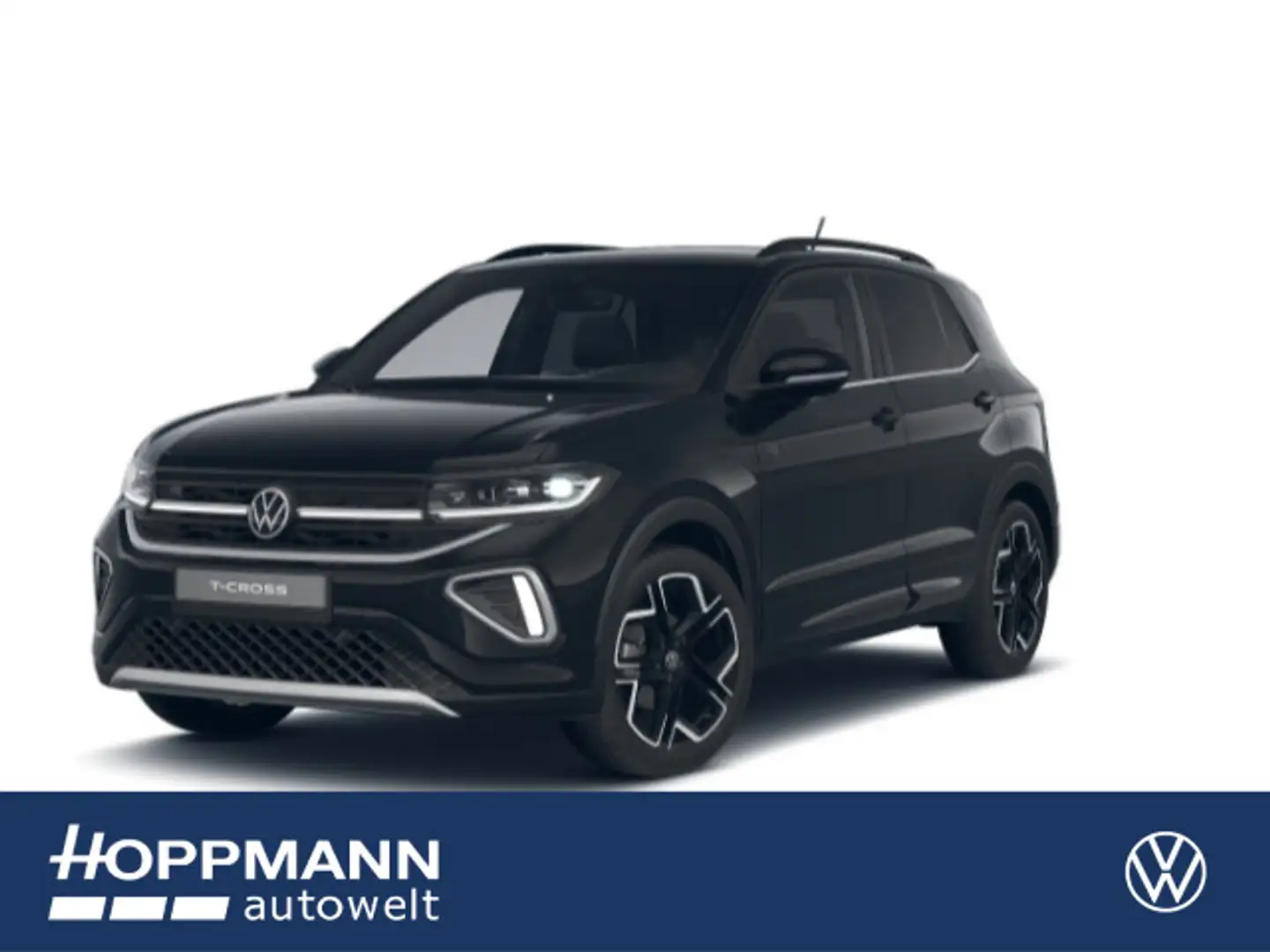 Volkswagen T-Cross R-Line 1.0 l TSI OPF 85 kW (116 PS) 7-Ga Schwarz - 1