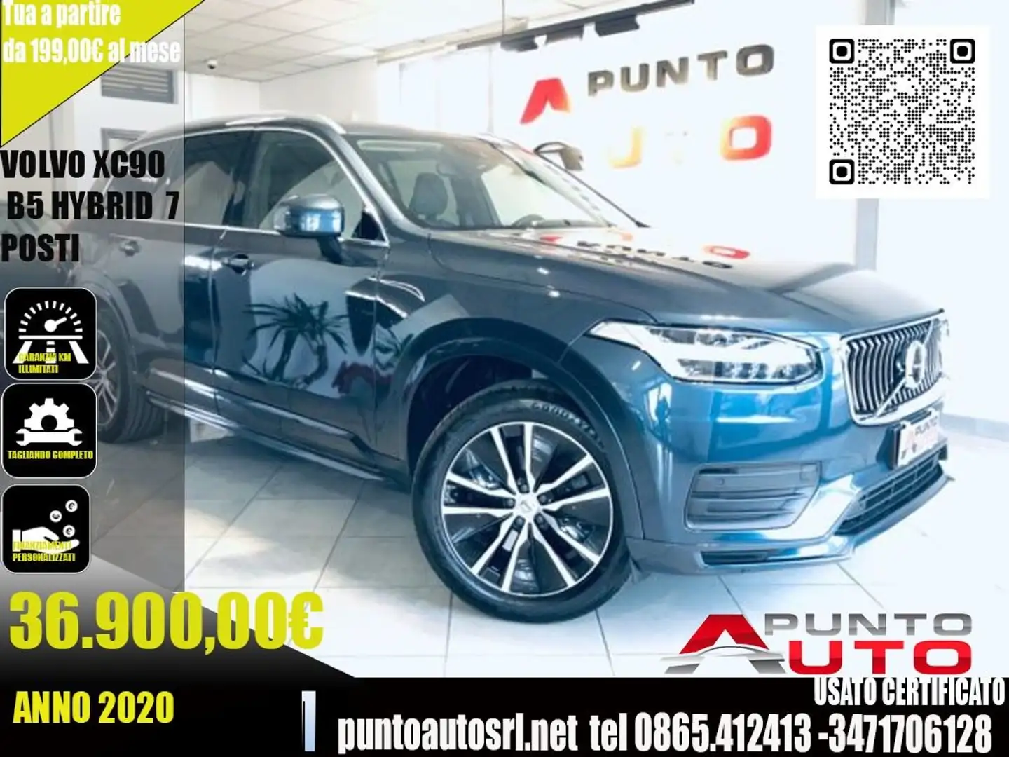 Volvo XC90 B5 (d) AWD Geartronic 7 posti Momentum Grigio - 1