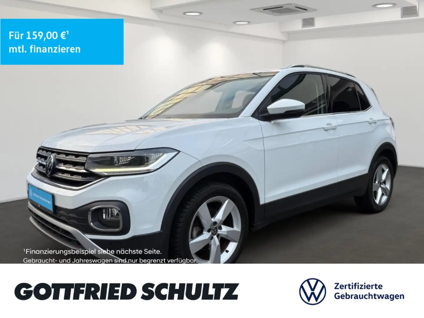 Volkswagen T-Cross 1.0 TSI DSG LED NAV SHZ ACC DAB Style ALLSEASON Weiß - 1