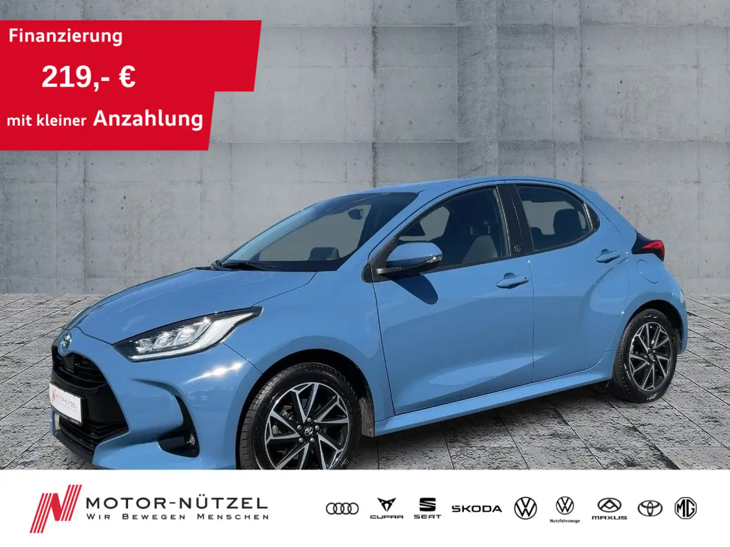 Toyota Yaris 1.5 Hybrid TEAM D LED+NAV+ACC+SHZ+RFK+16" Blau - 1