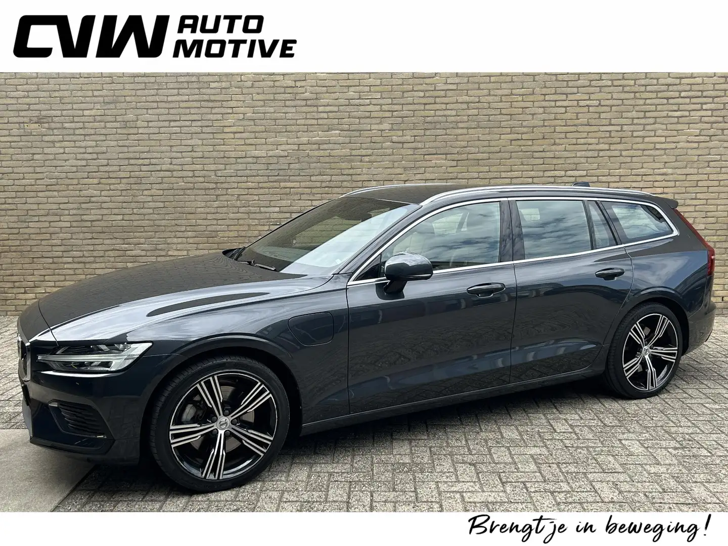 Volvo V60 2.0 T6 340pk Twin Engine AWD Inscription | Lederen Gris - 1