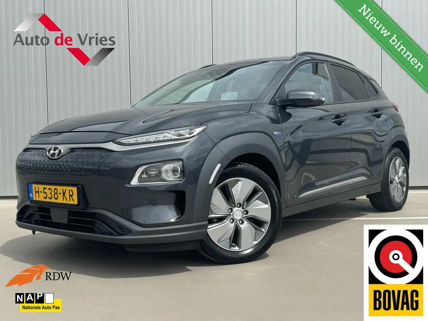 Hyundai KONA EV Premium 64 kWh|Navi|NL-Auto|LED Grijs - 1