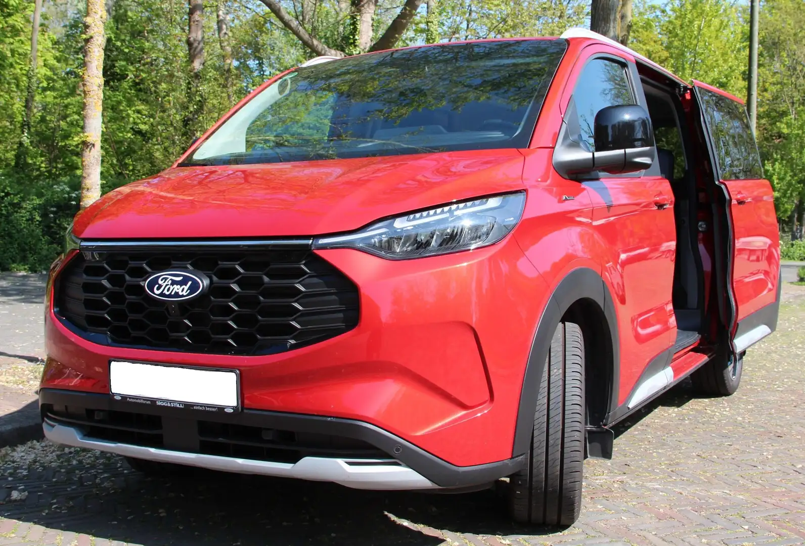 Ford Tourneo Custom Active 2,5 PHEV incl BPM Rood - 1