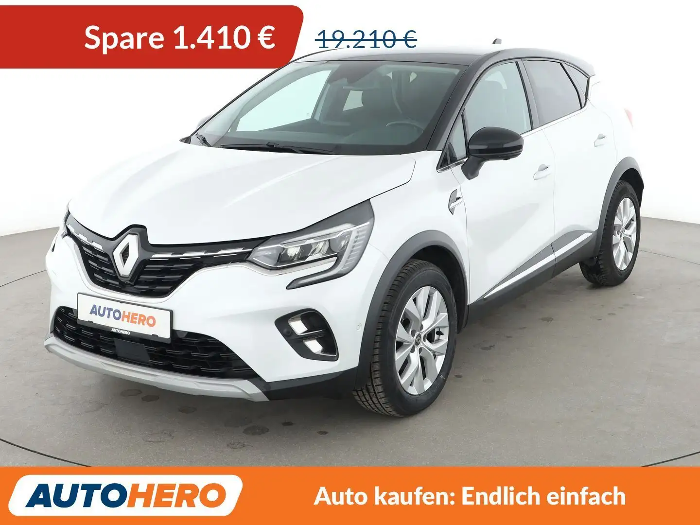 Renault Captur 1.3 TCe Intens Aut.*NAVI*LED*360CAM*TEMPO*SHZ*LHZ* Weiß - 1