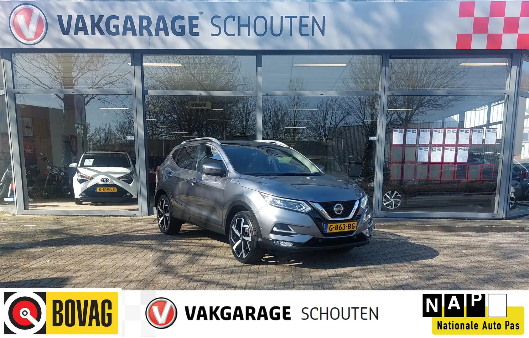 Nissan Qashqai 1.2 Tekna | Navigatie | Cruise Control Grijs - 1