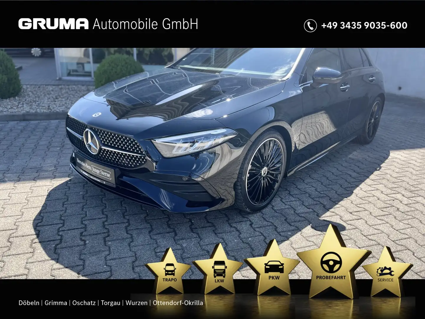 Mercedes-Benz A 220 A 220 d AMG+Pano+Night+19"+Keyless+LED+Winterpak Schwarz - 1