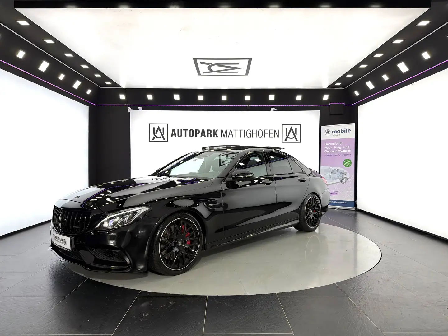 Mercedes-Benz C 63 AMG Aut. *BURMESTER*PANO*PERF-AGA*360* Schwarz - 2