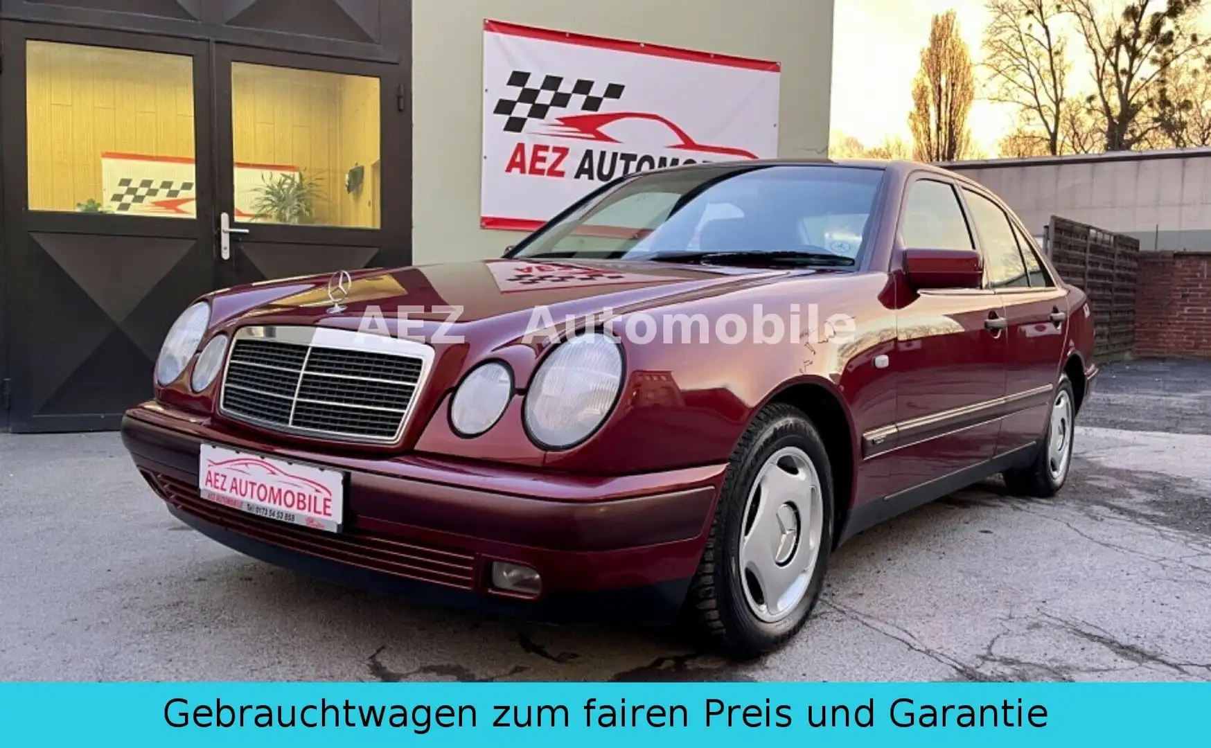 Mercedes-Benz E 200 CLASSIC *Aus erster Hand*Neue TÜV* Czerwony - 1