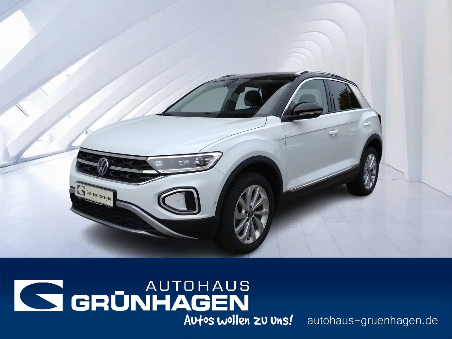 Volkswagen T-Roc T-Roc 1.5 TSI Style DSG-ACC-LED-AHK-Front+Lane Blanco - 1