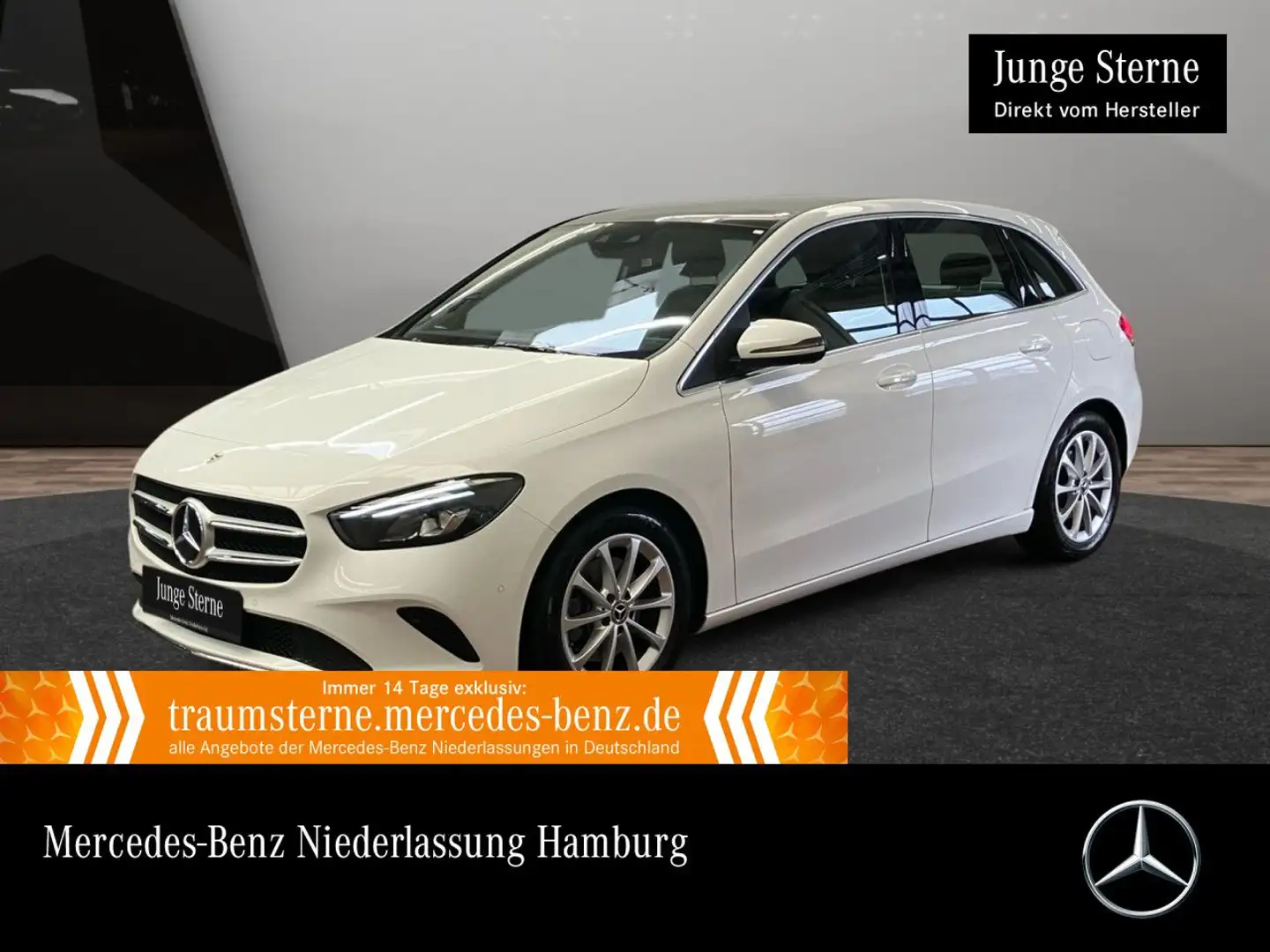 Mercedes-Benz B 220 d PROGRESSIVE+PANO+LED+BURMESTER+KAMERA+TOTW Weiß - 1