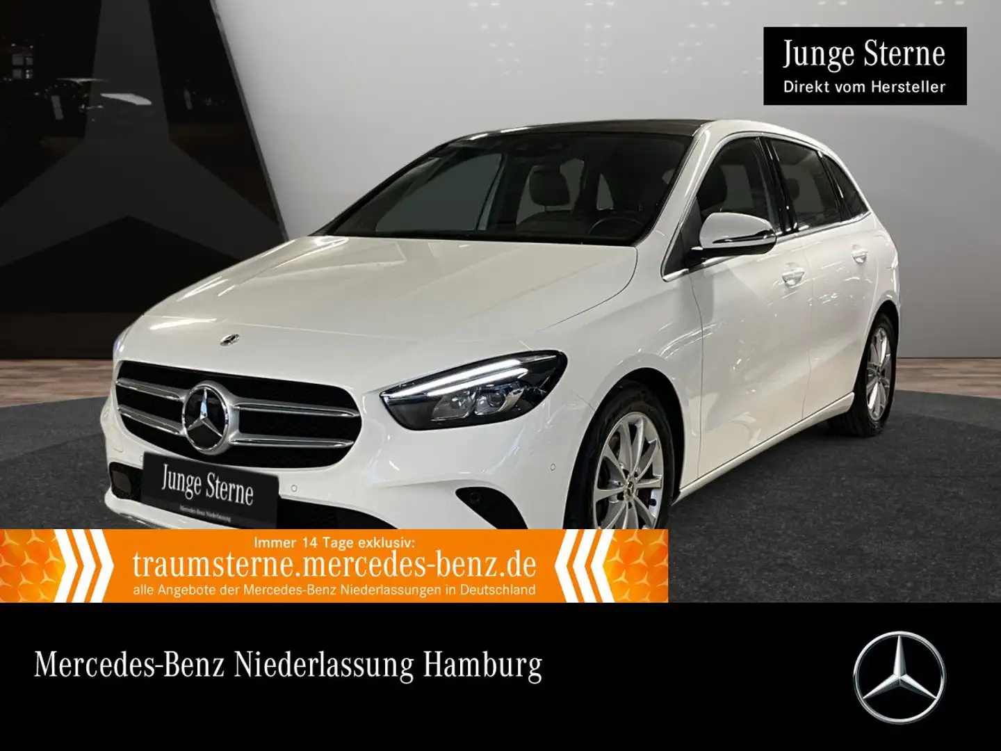Mercedes-Benz B 220 d PROGRESSIVE+PANO+LED+BURMESTER+KAMERA+TOTW Weiß - 1