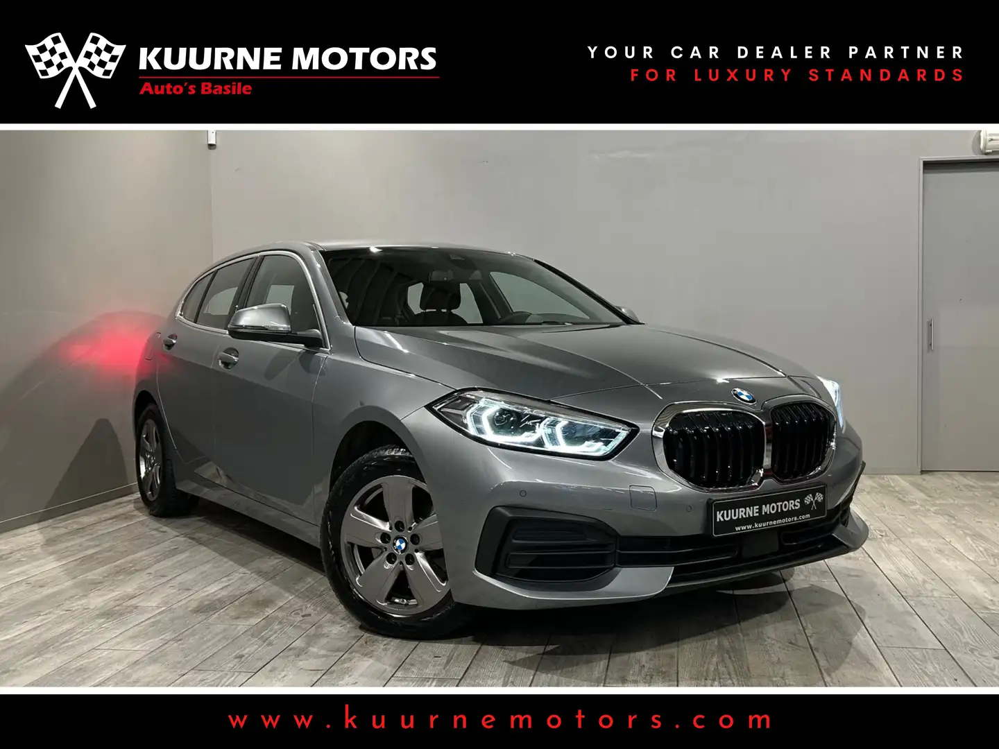 BMW 116 i Alu/Led/Carplay/Dab/Gps/Cruise/Pdc *1j garantie* Gris - 1