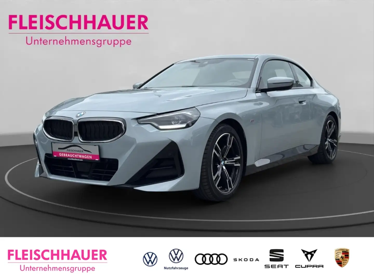 BMW 220 i M Sport Coupe LED+DC+NAVI+SHZ+DAB+SOUNDSYSTEM+ Gris - 1