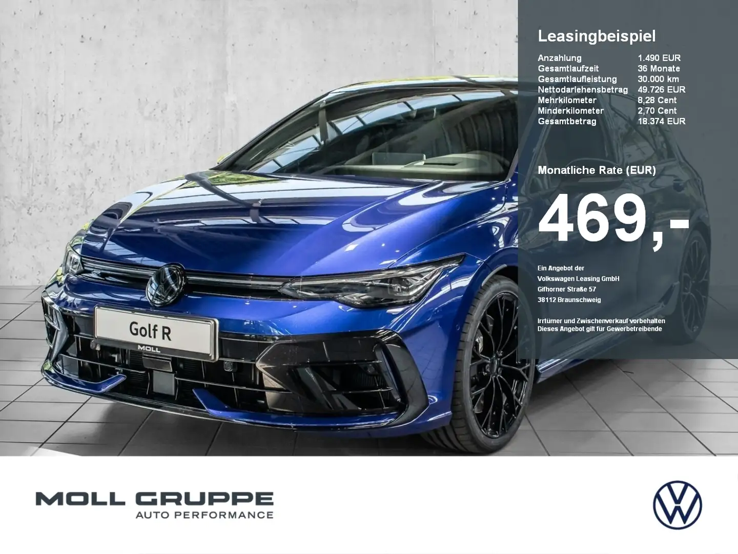 Volkswagen Golf R BLACK EDITION 2.0 l TSI OPF 4MOTION DSG Blauw - 1