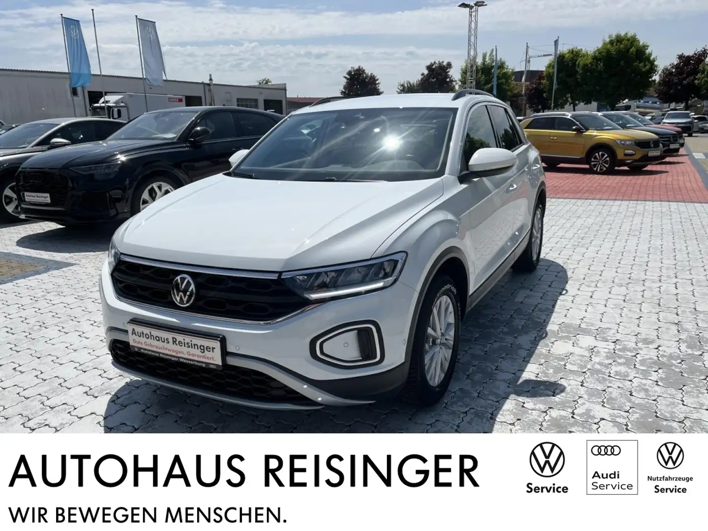 Volkswagen T-Roc 1,0 TSI (Standh.,Navi,LED,AppConnect) Klima Navi Weiß - 1