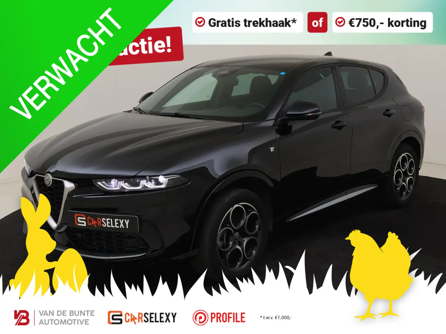 Alfa Romeo Tonale 1.3T PHEV Ti *Adaptieve Cruise* Zwart - 1