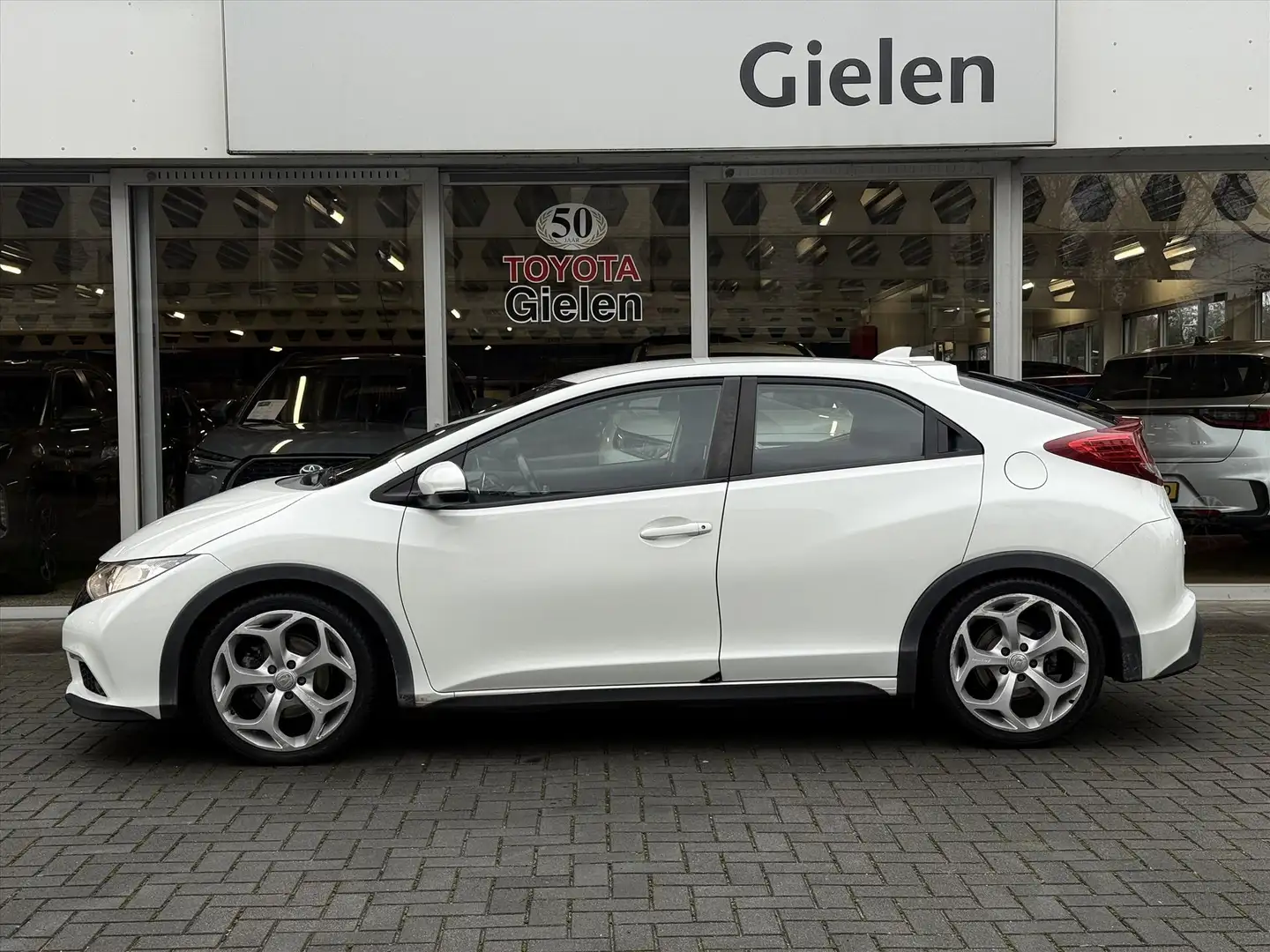 Honda Civic 1.4 100pk Sport | Trekhaak, Navigatie, Parkeercame Blanco - 2