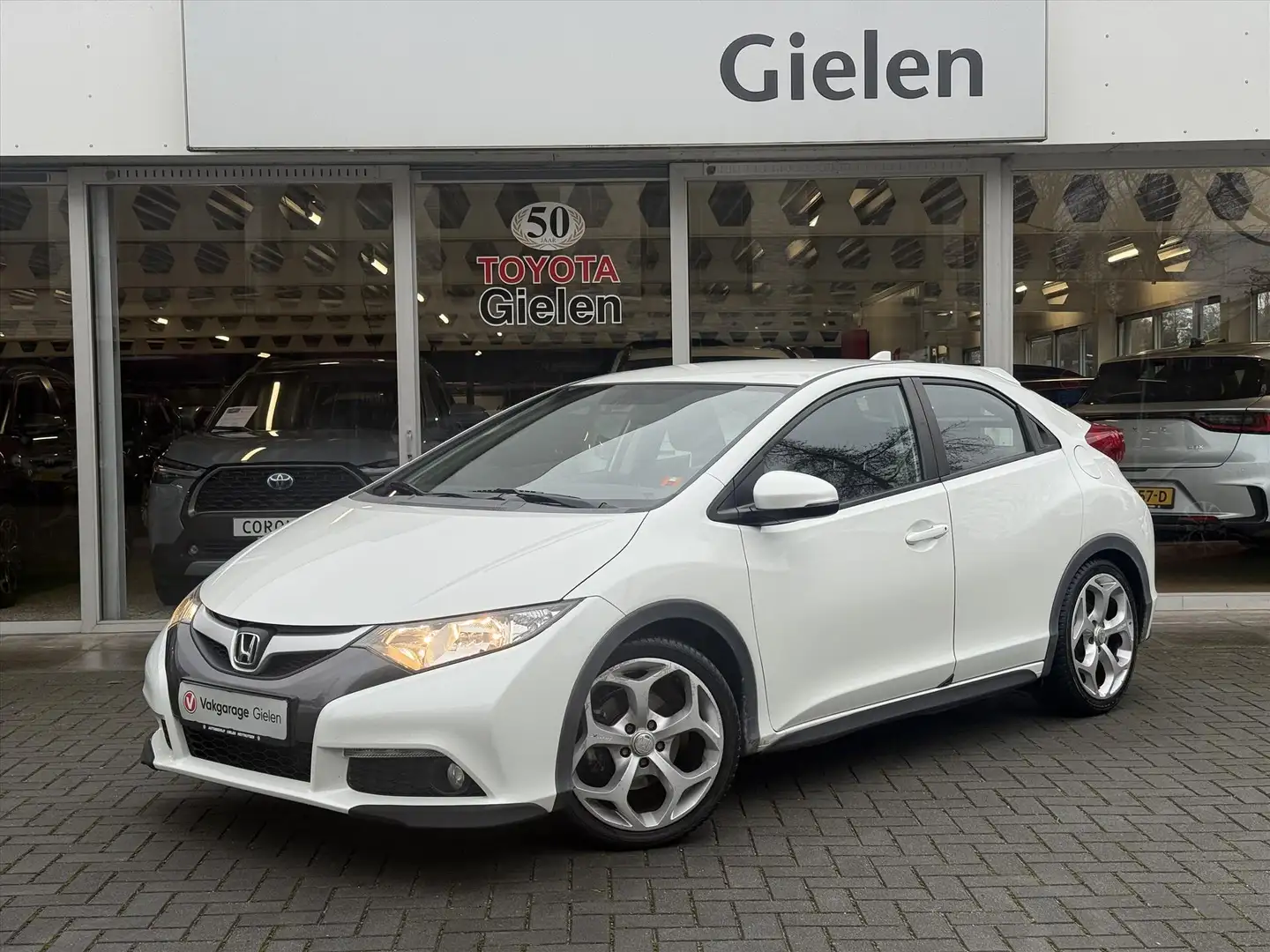 Honda Civic 1.4 100pk Sport | Trekhaak, Navigatie, Parkeercame Blanco - 1