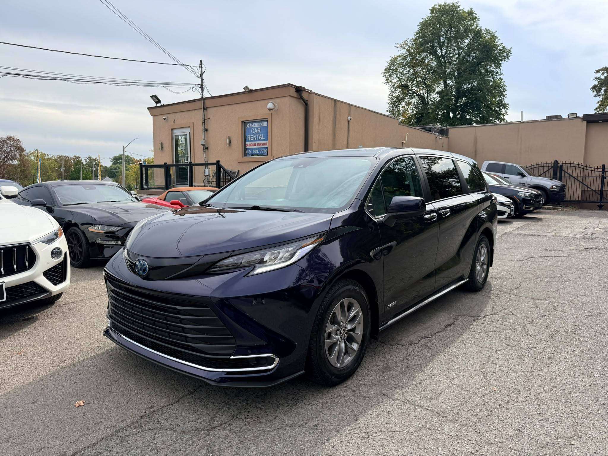 Blue 2021 Toyota Sienna Minivan Front-Wheel Drive Automatic