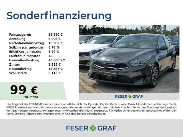 Kia Ceed / cee'd 1.5T DCT7 SPIRIT TECHNIK 8-fach-bereift