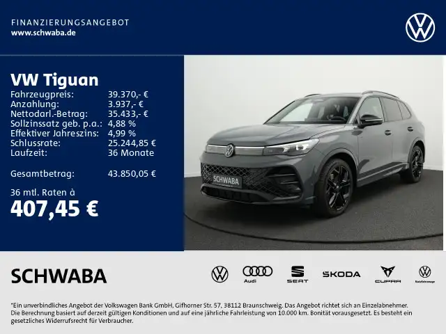 Volkswagen Tiguan R-Line 2.0 TDI DSG *IQ.LIGHT*AHK*360°*20"