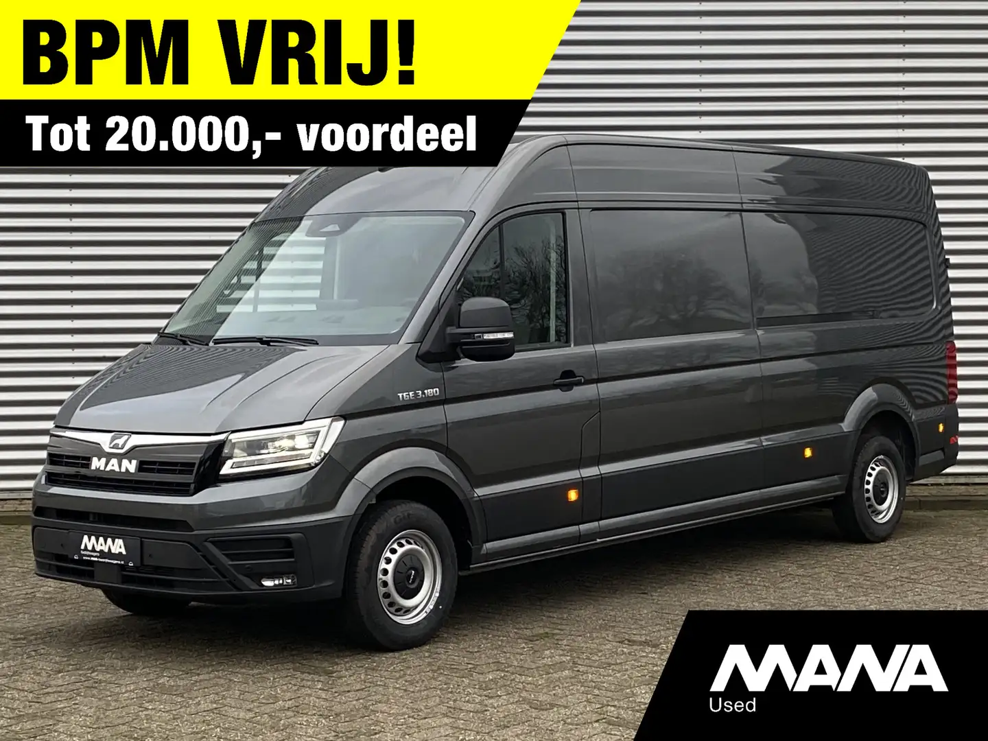 MAN TGE 35 2.0 L4H3 3.180 180PK Automaat Nieuw Model Led A Gris - 1