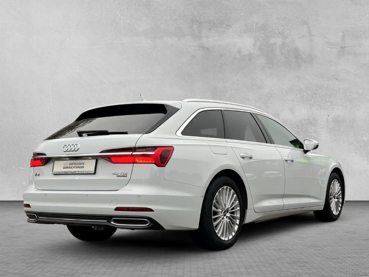 Audi A6 Avant 40 TDI Quattro AHK Navi Leder Memory BT Sitz Weiß - 2