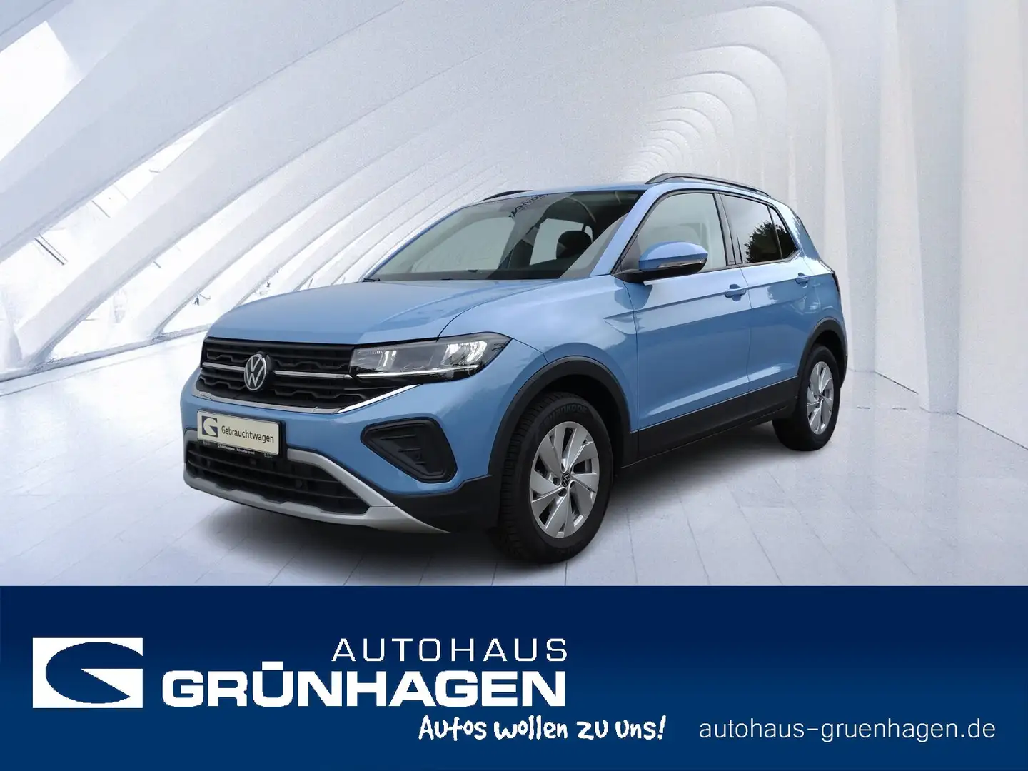 Volkswagen T-Cross T-Cross 1.0 TSI Life ACC-Navi-SHZ-Front+SpurAs. Blau - 1