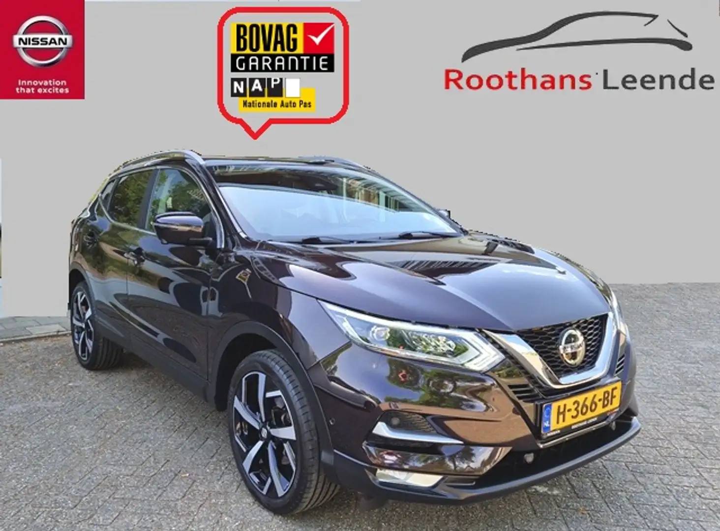 Nissan Qashqai 1.3 140PK DIG-Turbo DIG-Turbo Tekna - Glass Roof - Lilla - 1