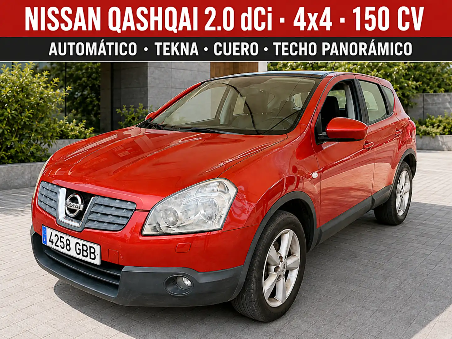 Nissan Qashqai 2.0dCi Tekna 4x4 A/T Naranja - 1